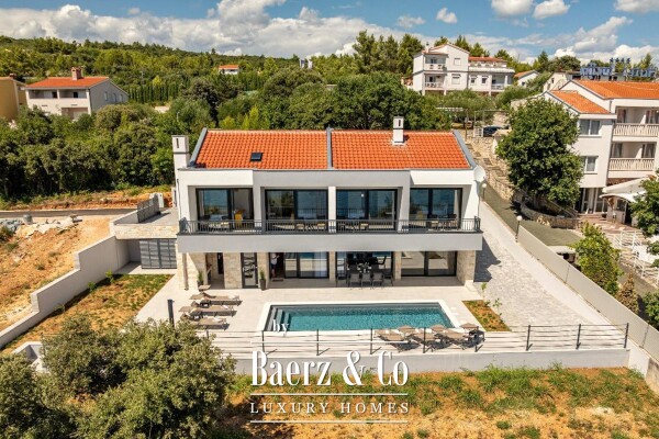 photo 3 Posedarje, modern and elegant villa first row to the sea